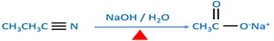 propanenitrile and sodium hydroxide